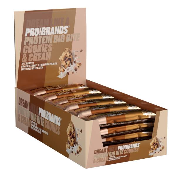 ProteinPro BigBite 45g x 24stk - Cookies & Cream BF: 28/11